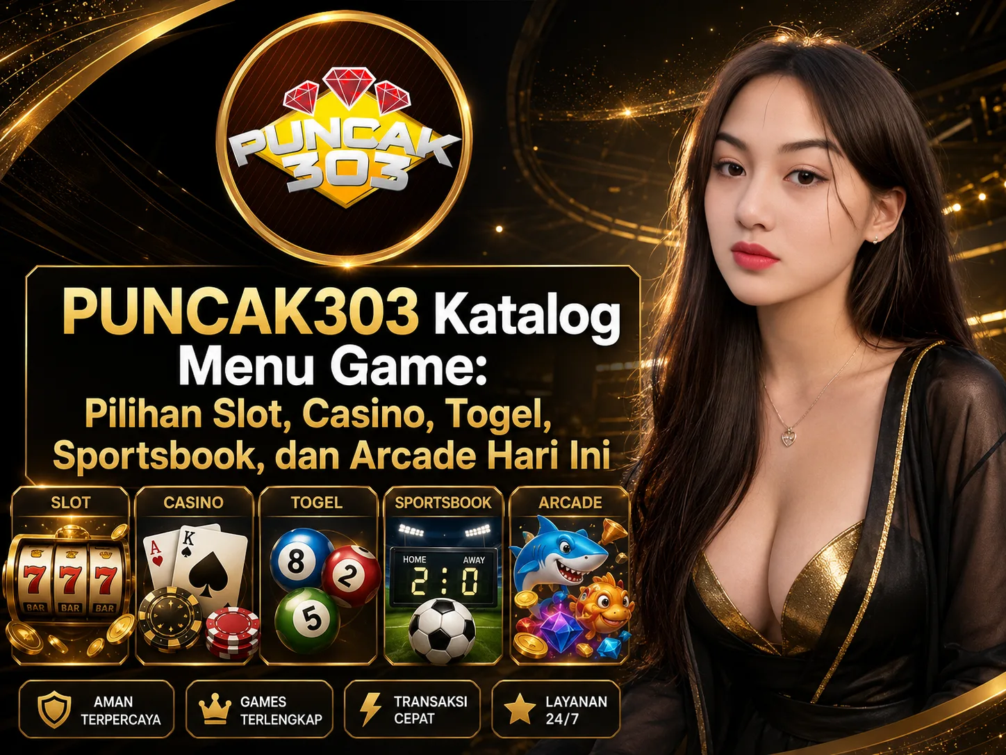 PUNCAK303 : Daftar Produk Game Slot, Casino, Togel, Sportsbook, dan Arcade